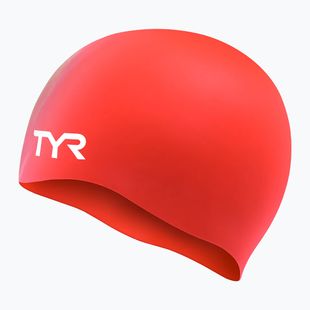 Шапочка для плавання TYR Wrinkle Free Silicone bright red