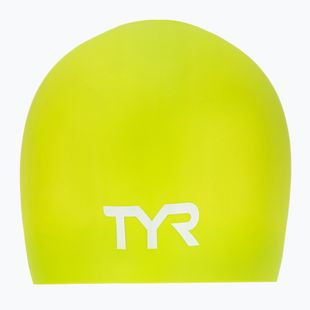 Шапочка для плавання TYR Long Hair Wrinkle Free Silicone limelight