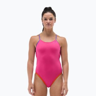 Купальник суцільний жіночий Tyr Multistrap Cutoutfit Durafast Elite pink/multi