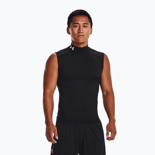 Футболка для тренувань чоловіча Under Armour HG Armour Comp Mock black/white