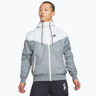 Куртка чоловіча Nike Sportswear Windrunner smoke grey/white/smoke grey/black