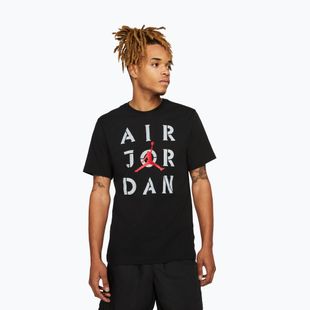 Футболка чоловіча Jordan AJ5 Graphic black/white/gum red