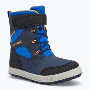 Черевики зимові дитячі Merrell Snow Storm 3.0 Wtrpf blue/black/orange