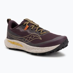 Кросівки для бігу чоловічі Saucony Peregine 15 wine/kodiak