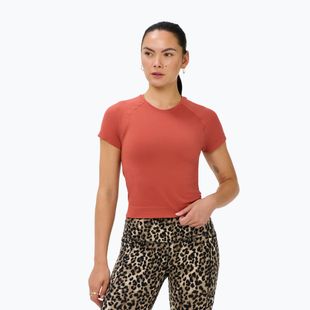 Футболка для йоги жіноча Sweaty Betty Athlete Crop Seamless Workout terrazzo red