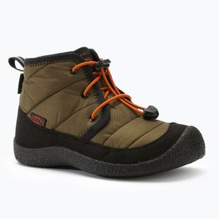 Черевики дитячі KEEN Howser II Chukka WP dark olive/gold flame