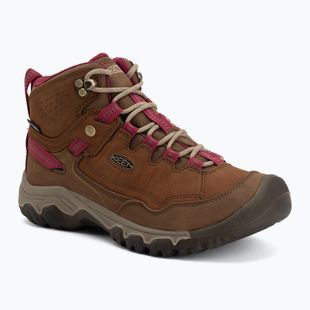 Взуття трекінгове жіноче KEEN Targhee IV Mid Wp bison/beaujolais