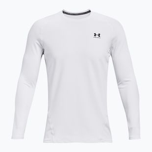 Лонгслів для тренувань чоловічий Under Armour CG Armour Fitted Crew white/black