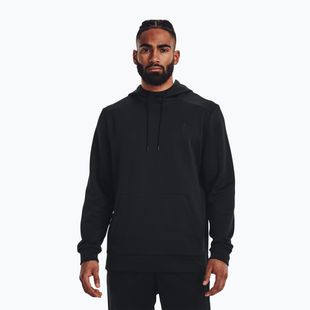 Кофта тренувальна чоловіча Under Armour Armour Fleece Hoodie чорна 1373353-001