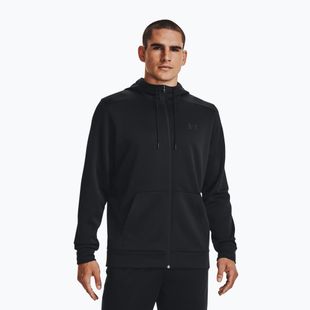 Кофта чоловіча Under Armour Fleece FZ Hoodie black/black
