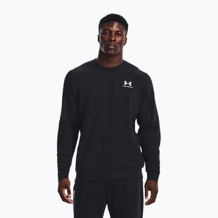 Чоловічий світшот Under Armour Essential Fleece Crew чорно-білий