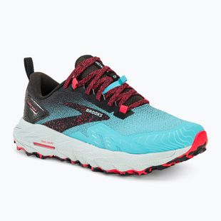 Черевики для бігу жіночі Brooks Cascadia 17 bluefish/black/diva pink