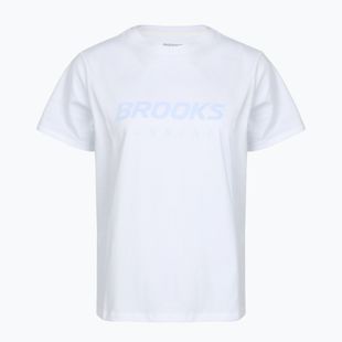 Футболка для бігу жіноча Brooks Graphic white/halogen blue