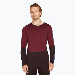 Чоловіча термоактивна кофта icebreaker Merino 200 Sonebula LS Crewe bittersweet/port