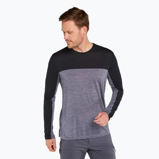 Лонгслів трекінговий чоловічий icebreaker Merino 125 Cool-Lite Sphere LS Tee Colour Block graphite