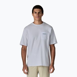 Футболка чоловіча Patagonia Boardshort Logo Pocket Responsibili white