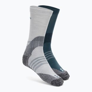 Шкарпетки для трекінгу Salomon X Ultra Access Crew 2 пари quarry/stargazer