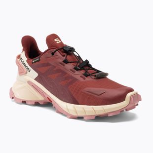 Кросівки для бігу жіночі Salomon Supercross 4 GTX cow hide/syrah/blush