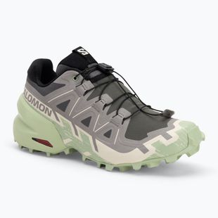 Кросівки для бігу жіночі Salomon Speedcross 6 castlerock/vanilla ice/smoke green