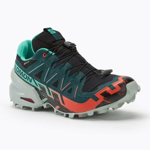 Жіночі кросівки Salomon Speedcross 6 GTX чорні/електрик зелений/черрі томат