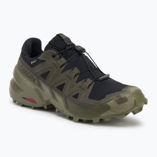Кросівки для бігу чоловічі Salomon Speedcross 6 GTX black/peat/deep lichen green