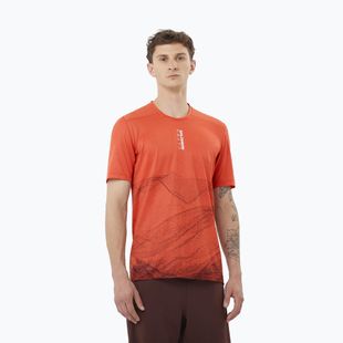 Футболка для бігу чоловіча Salomon S/Lab Ultra Tee Aop burnt sienna