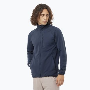 Кофта трекінгова чоловіча Salomon Lightwarm Full Zip blue nights