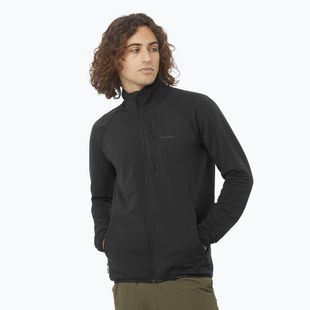Кофта трекінгова чоловіча Salomon Lightwarm Full Zip deep black