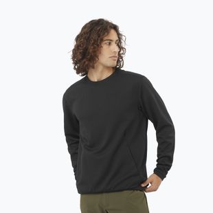 Кофта трекінгова чоловіча Salomon Motomesh Crewneck deep black
