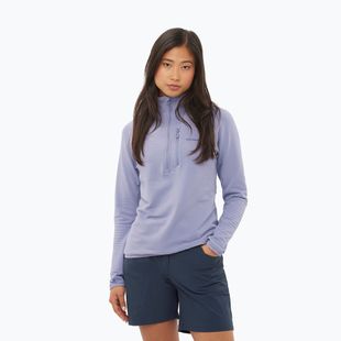 Кофта трекінгова жіноча Salomon Essential Lightwarm Half Zip blue granite