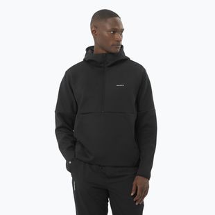 Кофта чоловіча Salomon SHAKEout Half Zip Hooded deep black
