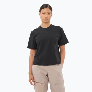 Футболка жіноча Salomon Trackline Tee SS deep black