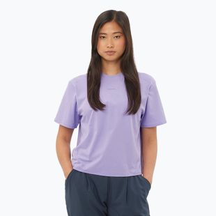 Футболка жіноча Salomon Trackline Tee SS violet tulip