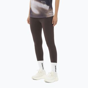 Легінси для бігу жіночі Salomon SHAKEout Bliss 25" coffee bean
