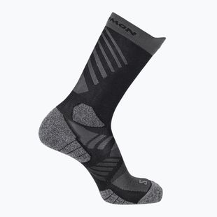 Шкарпетки Salomon Aero Crew black/castlerock
