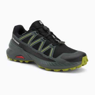 Кросівки для бігу чоловічі Salomon Speedcross Peak GTX black/urban chic/dark citron