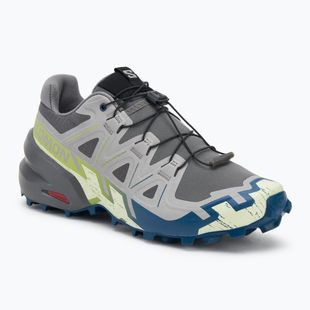 Кросівки для бігу чоловічі Salomon Speedcross 6 castlerock/lime cream/poseidon