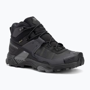 Чоловічі трекінгові черевики Salomon X Ultra 5 MID GTX чорні / асфальт / замок