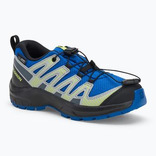 Черевики туристичні дитячі Salomon XA PRO V8 WP nautical blue/black/sharp green