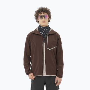 Куртка для бігу чоловіча Salomon Bonatti Trail cofee bean