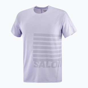 Футболка для бігу чоловіча Salomon Sense Aero Tee GFX cosmic sky/castlerock