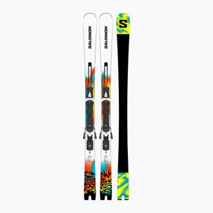 Лижі Salomon E Addikt Pro 76 + кріплення MI12 GW white/turquoise/orange