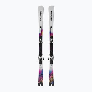 Лижі Salomon E Addikt Pro 66 + кріплення MI12 GW whitet/race blue/rhodamine
