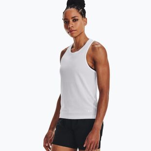 Футболка для бігу жіноча Under Armour Seamless Stride Singlet біла 1375697