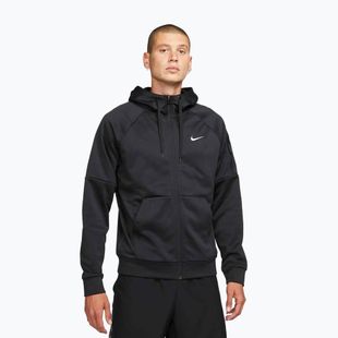Кофта для тренувань чоловіча Nike Therma Fit Full-Zip black/black/white