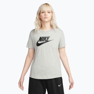 Футболка жіноча Nike Sportswear Club Essentials Logo dark grey heather/black