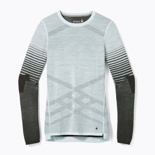 Жіноча термоактивна кофта Smartwool Intraknit Thermal Merino Base Layer Pattern Crew aqua