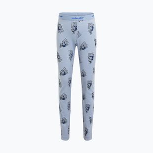 Штани термоактивні дитячі icebreaker Merino 200 Oasis Bear Tour zinc blue/aop