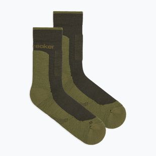 Шкарпетки чоловічі Icebreaker Merino Hike+ Medium Crew dark loden/sphagnum