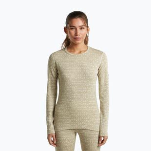 Кофта термоактивна жіноча Icebreaker Merino 260 Tech Vertex Crewe Undyed/Cumin